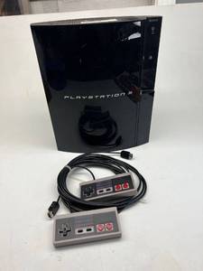 lot 4000 image: Sony PlayStation 3 ps3 and new style Nintendo 12ft remotes