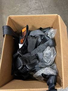 lot 4003 image: box of (3) tree stand hunting harnesses and tie offs