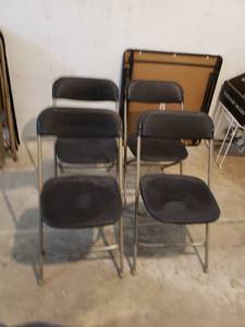 lot 8681 image: set 4 samsonite folding chairs