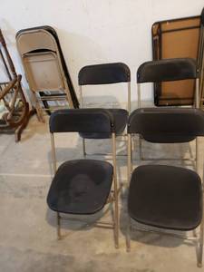 lot 8682 image: set 4 samsonite folding chairs