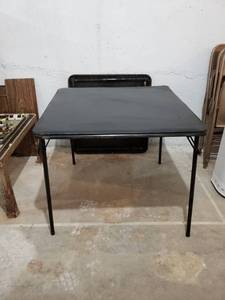 lot 8698 image: Black card table