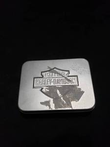 lot 8793 image: Harley Davidson playing cards in tin