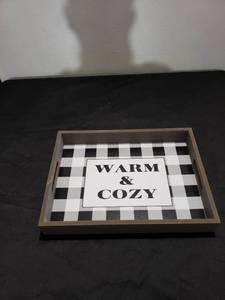 lot 8803 image: decorative wood tray
