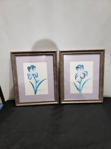 lot 8817 image: pair iris pictures