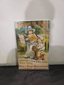 lot 8821 image: Stickney & Poors Mercantile metal sign
