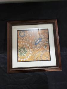 lot 8895 image: modern abstract flower picture
