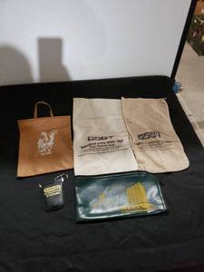 lot 9001 image: lot of old bankadvertising bags