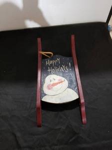 lot 9229 image: handpainted wood sled