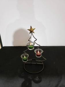 lot 9236 image: Rod Iron Christmas tree decor