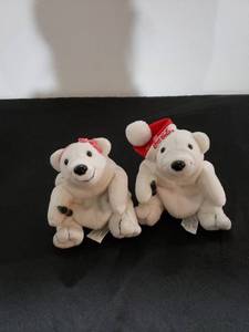 lot 9246 image: pair coca cola beanies
