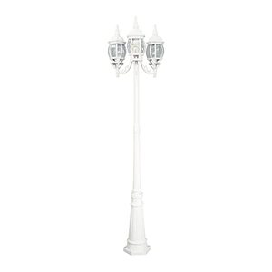 lot 1100078 image: Designers Fountain 1923-WH Riviera Outdoor Post Lantern Light, White