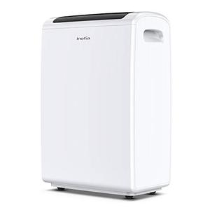 lot 1100079 image: Inofia 70 Pint 4,500 Sq Ft Dehumidifiers for Basements Bathroom Garage Large Room, Portable Home Dehumidifier with Drain HoseLaundry ModeCaster WheelsWater Reservoir