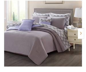 lot 1100097 image: CharcoalPurple Twin Sheet Set
