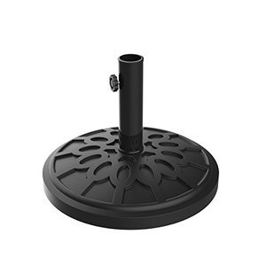 lot 1100038 image: Pure Garden Patio Umbrella Base - 19 lbs Black 1.9