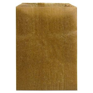 lot 1100116 image: Hospeco - GID-HOSKL-260 KL Waxed Kraft Feminine Hygiene Liner Bag with Gusset ,10.25 x 7.5 x 3.5,(Case of 500)