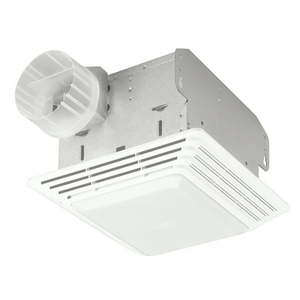 lot 1100120 image: Broan HD80L 80 CFM White Heavy Duty Exhaust Fan Light