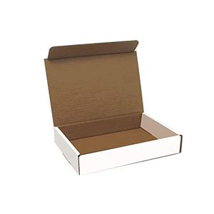 lot 1100129 image: White Cardboard Shipping Box - Pack of 50, 9 x 6.5 x 1.75 Inches, White, Corrugated Box