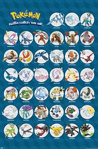 lot 1100176 image: Trends International Pokemon Legendary Wall Poster 22.375 x 34