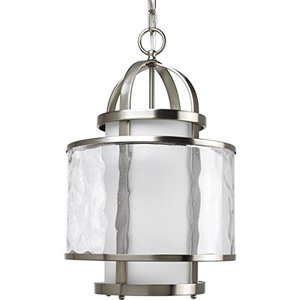 lot 1100182 image: Progress Lighting P3701-09 Bay Court Hall & Foyer, 11-34-Inch Diameter x 18-14-Inch Height, Nickel