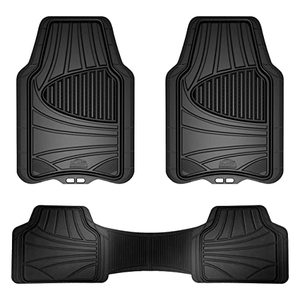 lot 1100194 image: Armor All 78846 4-Piece Black Rubber All-Season Trim-to-Fit Floor Mats for Cars, Trucks and SUVs