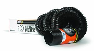 lot 1100267 image: CamcoRhinoFLEX 10ft Heavy Duty RV Sewer Hose, Reinforced with Steel Wire, Hose Only - No Fittings Included , 10 Ft Hose - 39671 , Black