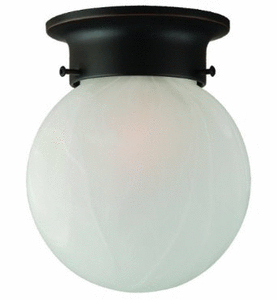 lot 1100270 image: Design House Millbridge Globe Ceiling Light in Oil-Rubbed Bronze