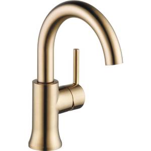 lot 1100272 image: Delta Trinsic Single Handle High-Arc Spout Bathroom Faucet in Champagne Bronze 559HA-CZ-DST Retails for $318 