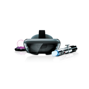 lot 1100277 image: Star Wars Jedi Challenges Lenovo Mirage AR headset with Lightsaber Controller & Tracking Beacon