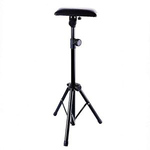 lot 1100281 image: Tattoo Armrest,Foldable Sponge Pad Arm Leg Rest Stand Tripod with Adjustable Height for Tattoo Supplies PVC Leather Stands Chair Stand