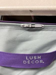 lot 1100291 image: Lush Decor Emma Faux Fur 2 Piece Comforter Set, Twin-XL, Light Gray