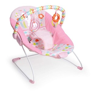 lot 1100292 image: Bright Starts Vibrating Bouncer Seat with Toy Bar - Fancy Fantasy