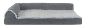 lot 1100299 image: FurHaven Two-Tone Deluxe Chaise Orthopedic Dog Bed wRemovable Cover