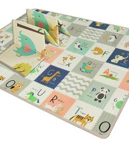 lot 1100324 image: LuckyDove Baby Play Mat,Reversible Foldable Playmat,Portable Extra Large Thick Foam Crawling playmat for Infants,Babies,Toddlers,Indoor Outdoor Use,BPA Free Play Mat for Baby(with Travel Bag),78x59