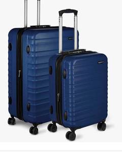 lot 1100326 image: Amazon Basics 2-Piece Set Hardside Spinner, Navy Blue