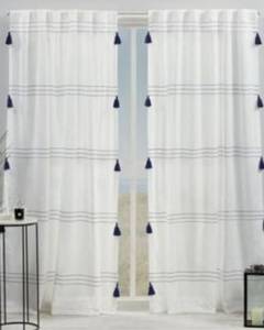 lot 1100340 image: Curtains Demi Light Filtering Hidden Tab Top Curtain Panel Pair