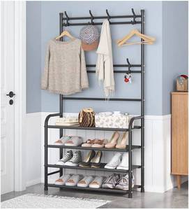 lot 1100203 image: simple lifestyle 4 tier shoe and hat rack