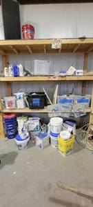lot 29798 image: Variety of Dry Wall Supplies, USG Sheet Rock Plus 3 Joint Compunt, and More