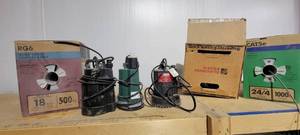 lot 29817 image: Submersible Utility Pumps and Assorted Cabling