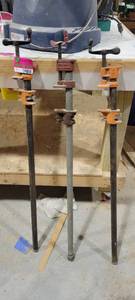 lot 29888 image: Lot of 3 Industrial Pipe Clamps