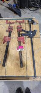 lot 29889 image: Lot of 3 Clamps - Bar and Pipe Clamps&nbsp
