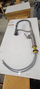lot 29935 image: Kohler Tournant Single-Handle Pull-Down Sprayer Kitchen Faucet in Vibrant Stainless 77515-VS-AA