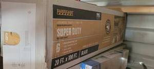 lot 10519 image: Barricade Super Duty Advanced Plastic Sheeting, Black