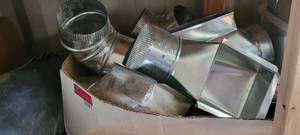 lot 10523 image: Lot of 2 Assorted Duct Work  Vent Connectors