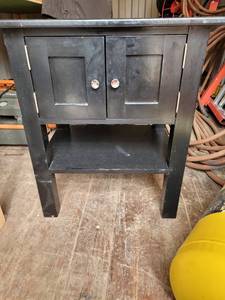 lot 10555 image: Black cabinet tool cabinet
