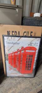 lot 13996 image: Lot of 2 Mainstays 24x36 Picture Frame, Matte Black