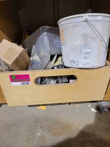 lot 10540 image: Drywall screws, wood screws, deadbolt strikes, and More