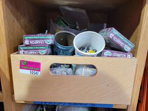 lot 10541 image: Carriage bolts, Plug cutters, Commercial staples, and more