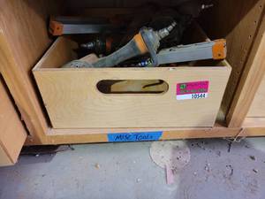 lot 10544 image: (2) Ridgid Clipped Head framing Nailers and Porter Cable Nail Gun