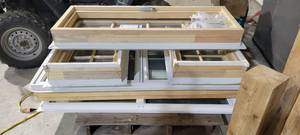 lot 10569 image: Pallet of White Windows W Hardware