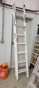 lot 10599 image: 8ft Werner Exstension Ladder